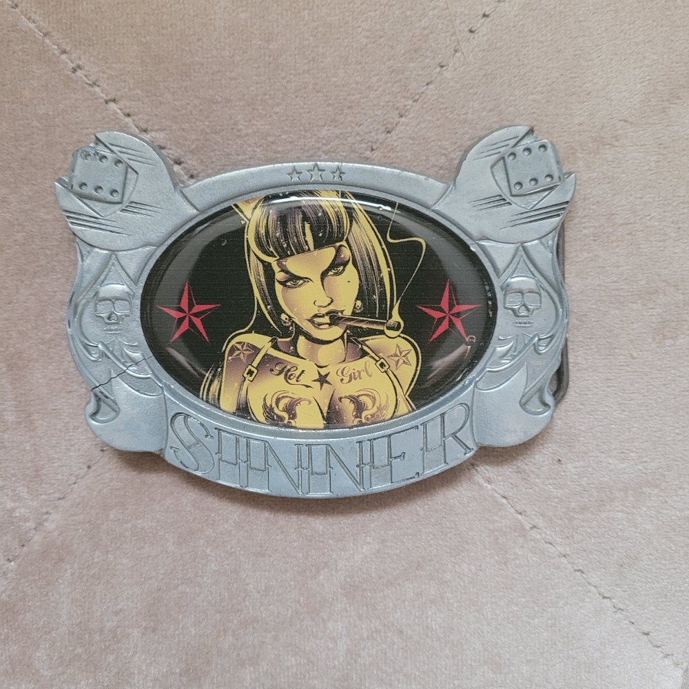 'Sinner' belt buckle